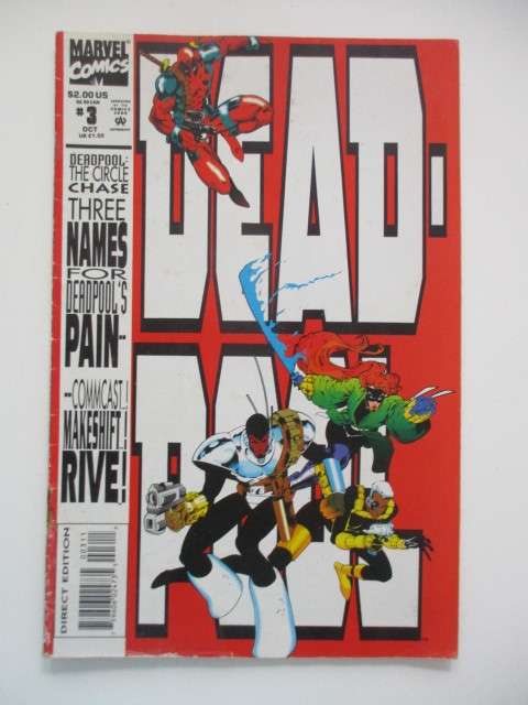 MERVEL COMICS - DEAD POOL - THE CIRCLE CHASE - VOL. 1  NO. 3  - 1993