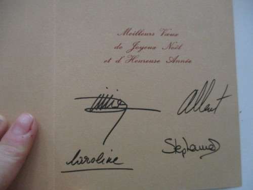 LOVELY CHRISTMAS CARD OF THE ROYAL FAMILY OF MONACO - 1984 - WITH ENVELOPE