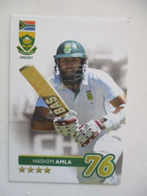 2 CRICKET  TRADING CARDS ALVIRO PETERSEN  AND HASHIM AMLA
