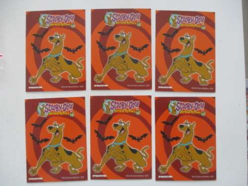 SCOOBY DOO TRADING CARDS PACK OF 6 DIFFERENT CARDS