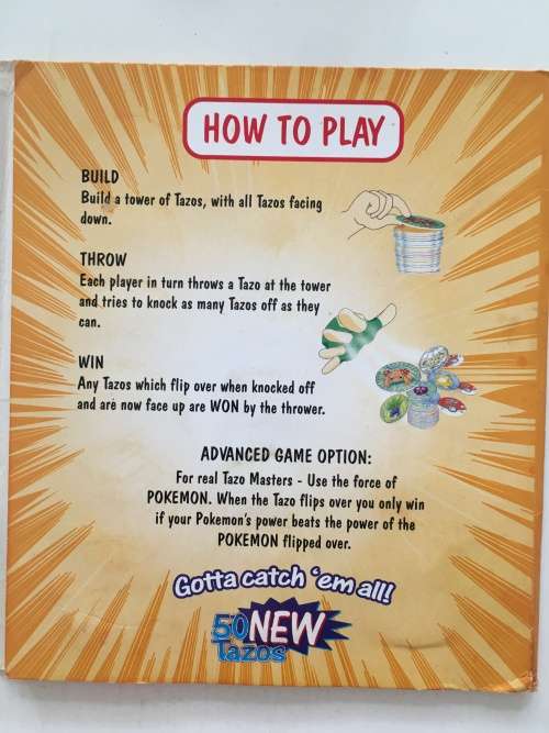 SIMBA POKEMON TAZO COLLECTOR`S ALBUM  - EMPTY ALBUM