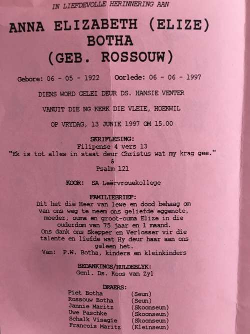 LOVELY PAST PRESIDENT P.W.BOTHA  AND MRS BOTHA MEMROBELIA INCLUDING AUTOGRAPHS