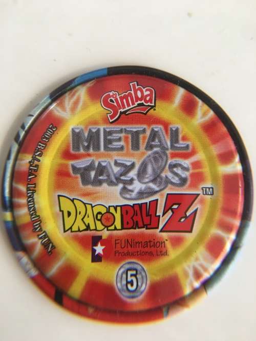 METAL SIMBA DRAGON BALL Z TAZO - NO. 5