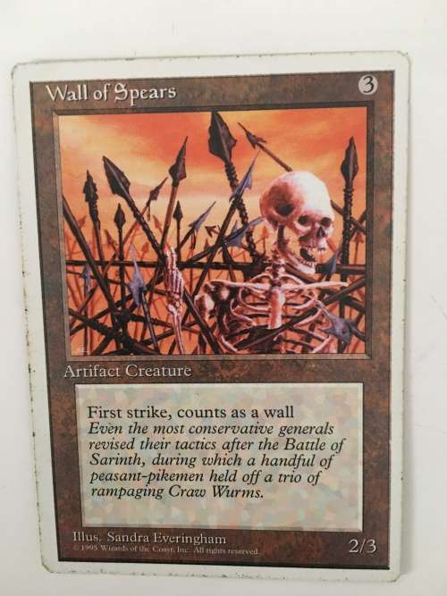 MAGIC THE GATHERING - WALL OF SPEARS - 4TH EDITION