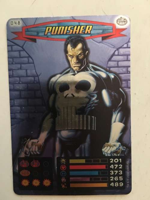 MARVEL -SPIDER-MAN HEROES & VILLIANS - PUNISHER FOIL CARD