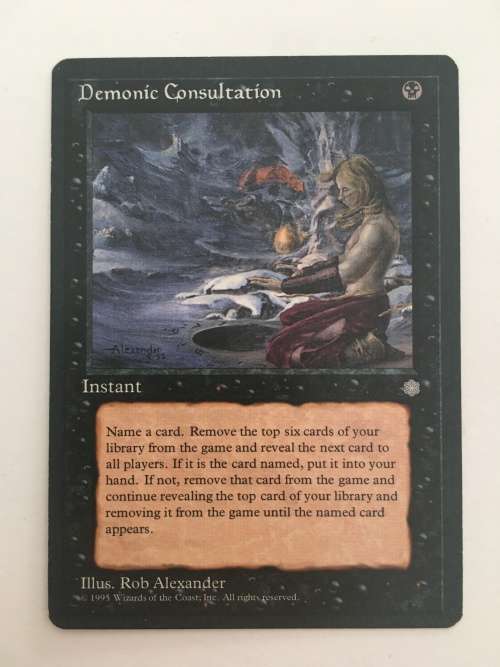 MAGIC THE GATHERING - DEMONIC CONSULTATION - ICE AGE