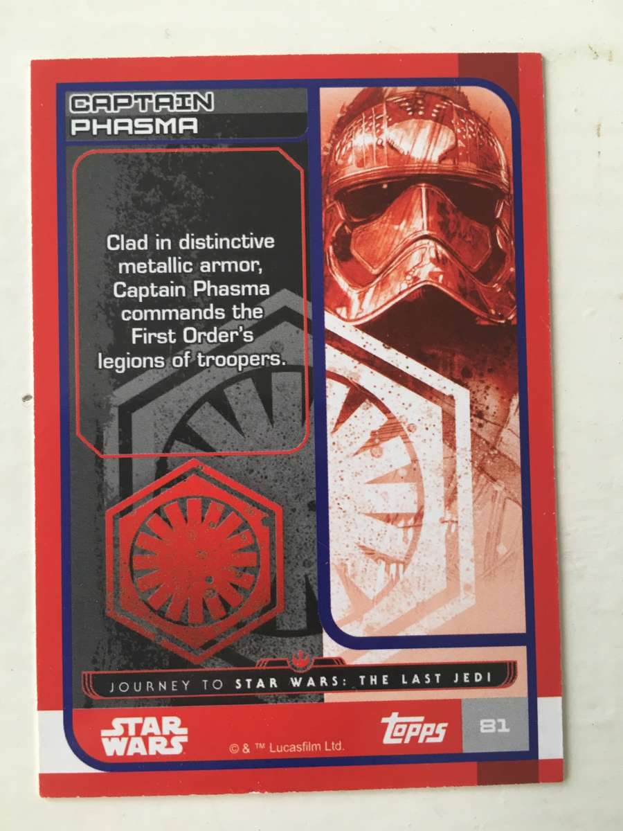 TOPPS -  STAR WARS CARD - THE LAST JEDI