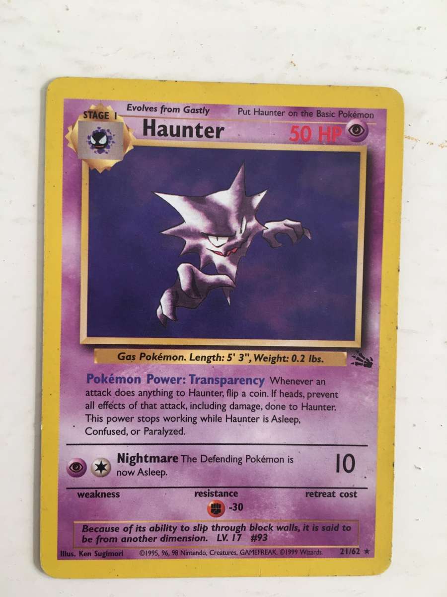 VINTAGE POKEMON TRADING CARD - HAUNTER