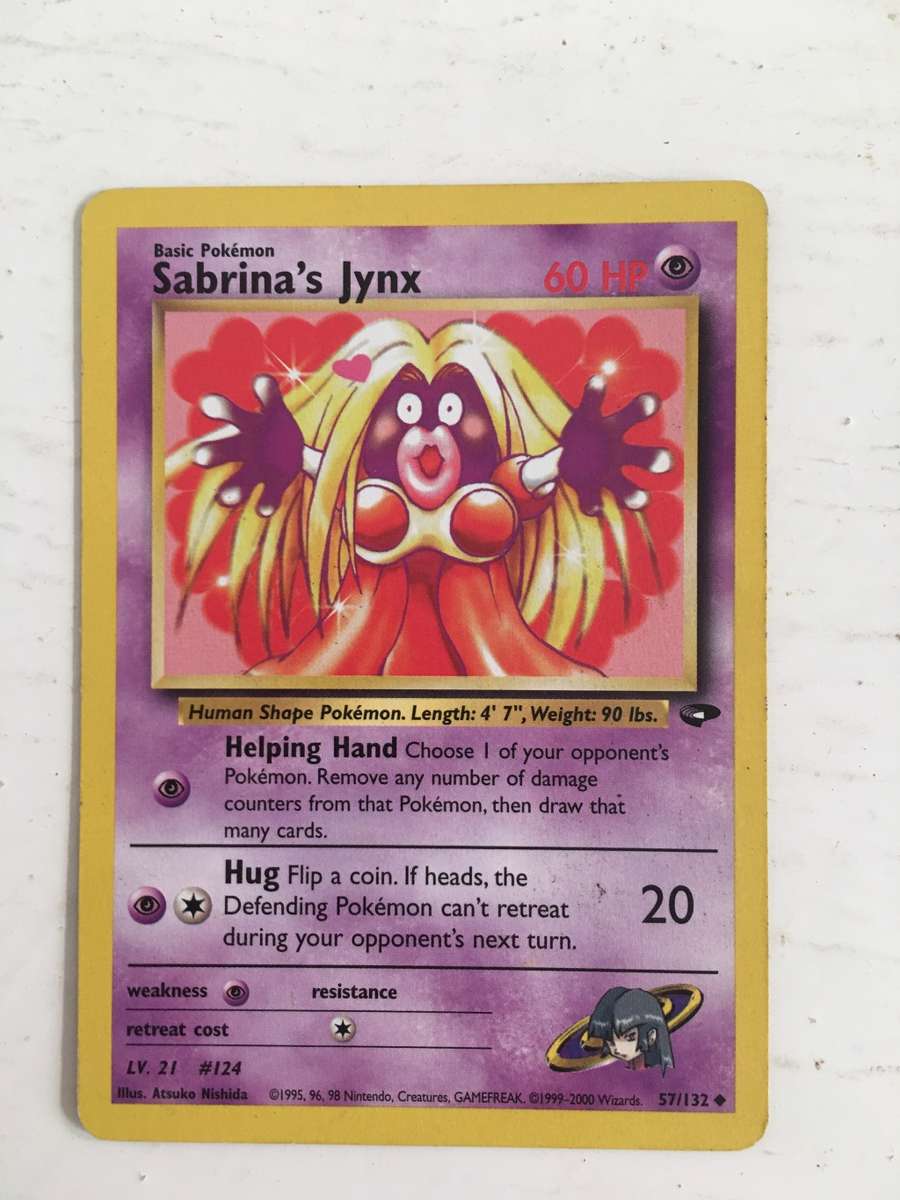 VINTAGE POKEMON TRADING CARD - SABRINA`S JYNX