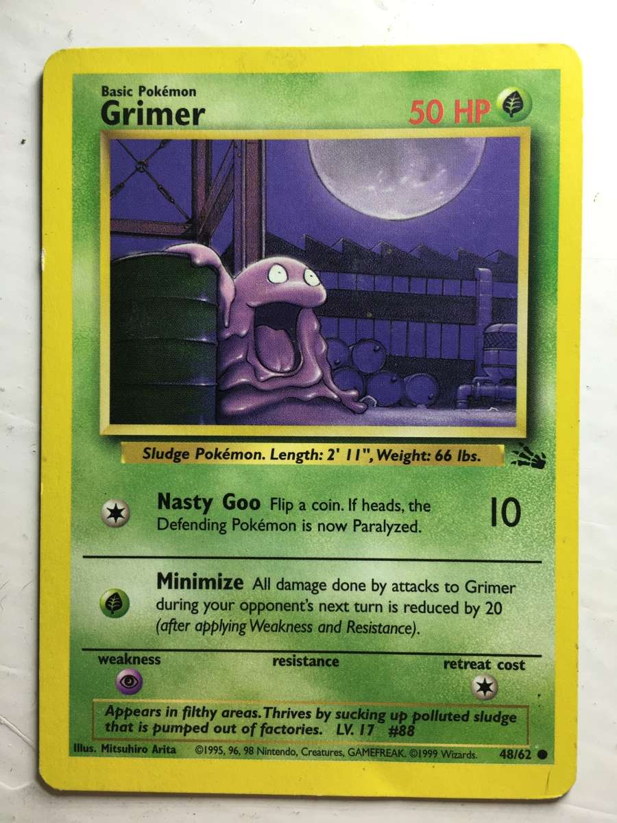VINTAGE POKEMON TRADING CARD - GRIMER
