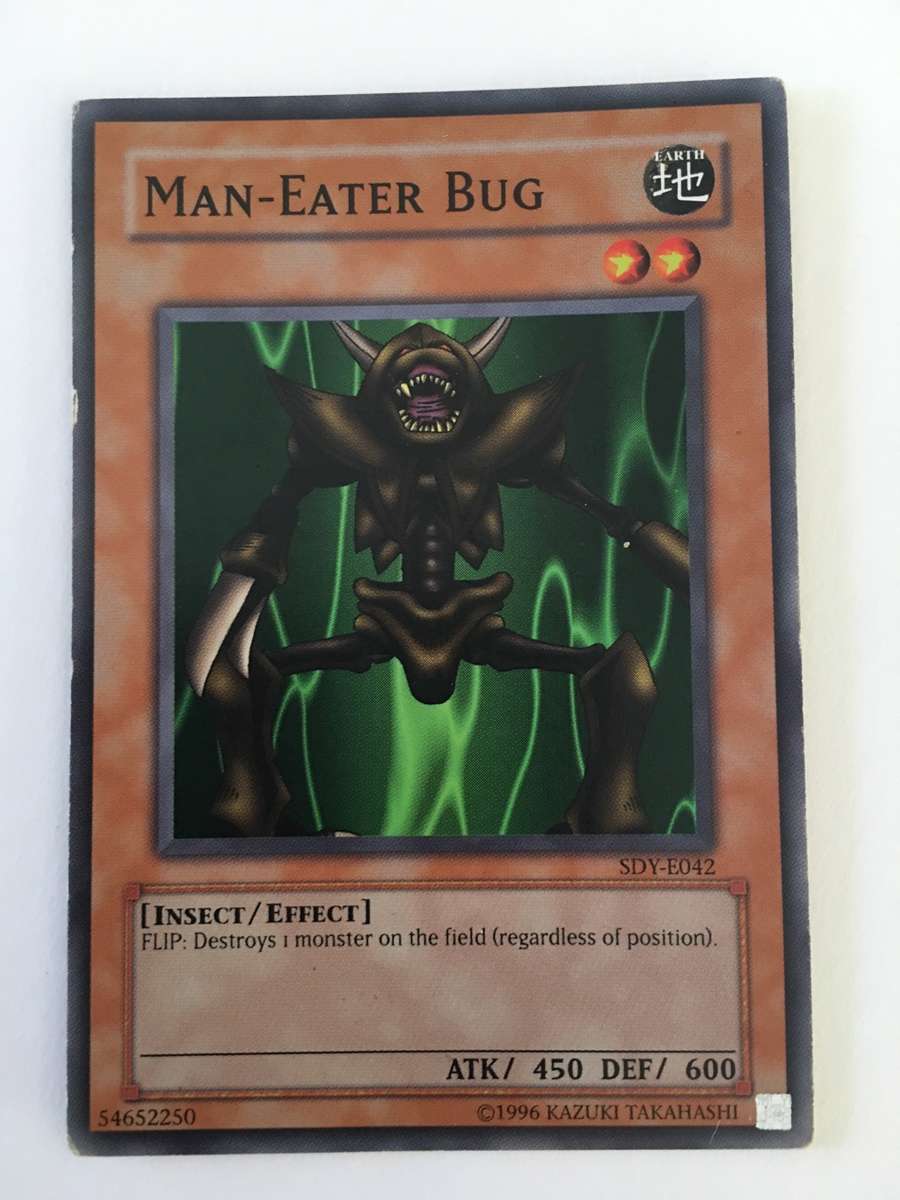 YU-GI-OH TRADING CARD - MAN-EATER BUG