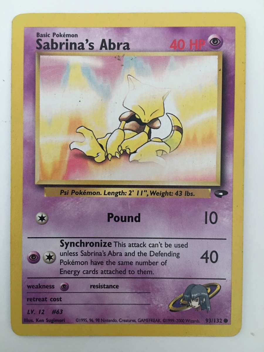 POKEMON TRADING CARD - SABRINA`S ABRA