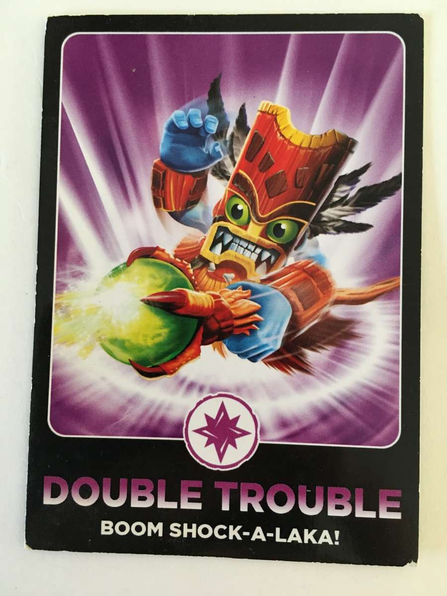 TOPPS SKYLANDERS TRADING CARD - DOUBLE TROUBLE