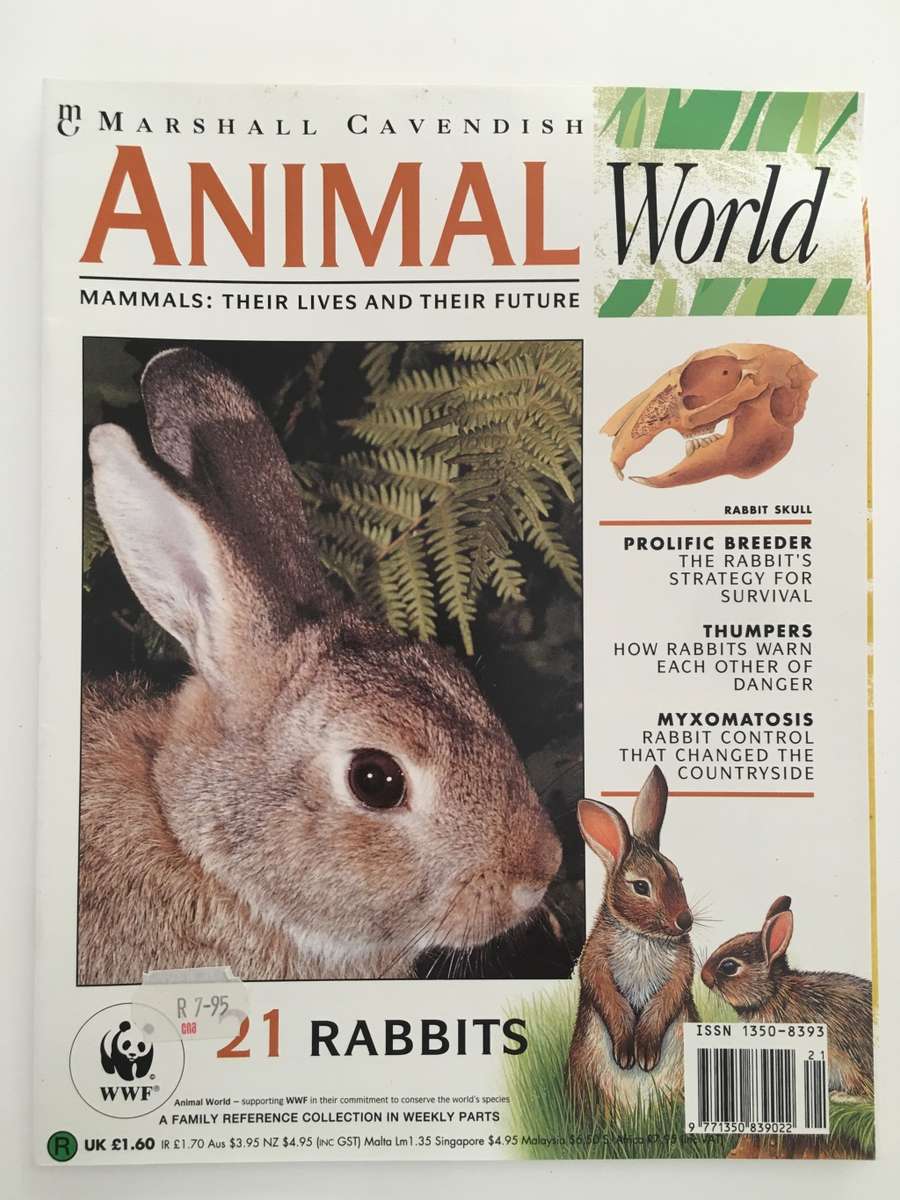 LOVELY MAGAZINE - ANIMAL W0RLD - NO.  21 - RABBITS - 1993