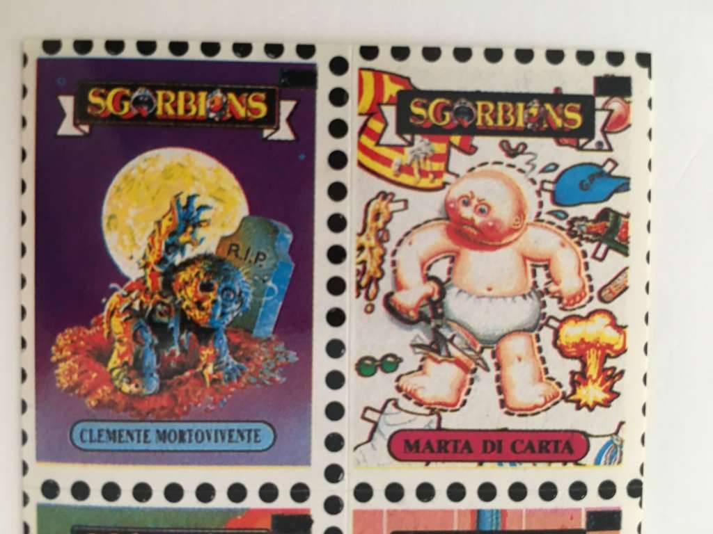 VINTAGE ITALIAN MINT SET OF 4 GARBAGE PAIL KIDS - 1989