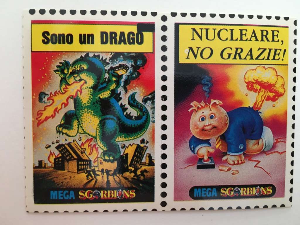 VINTAGE ITALIAN MINT SET OF 2 GARBAGE PAIL KIDS - 1989