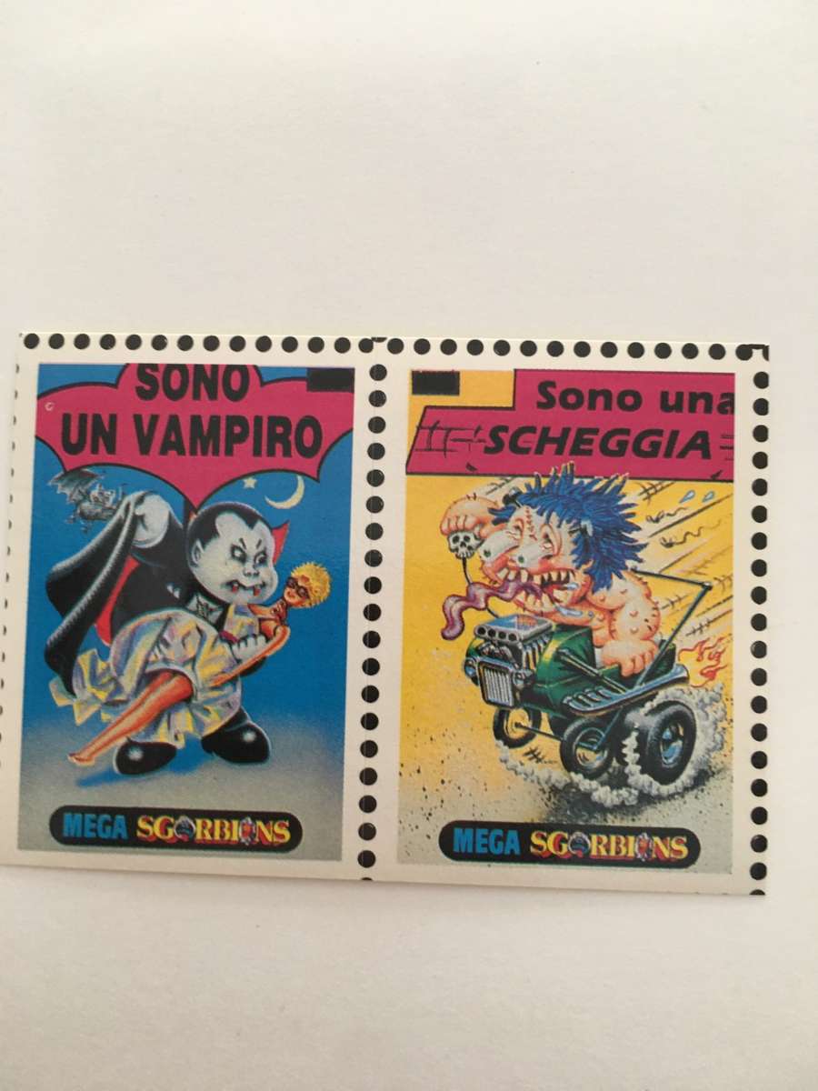 VINTAGE ITALIAN MINT SET OF 2 GARBAGE PAIL KIDS - 1989