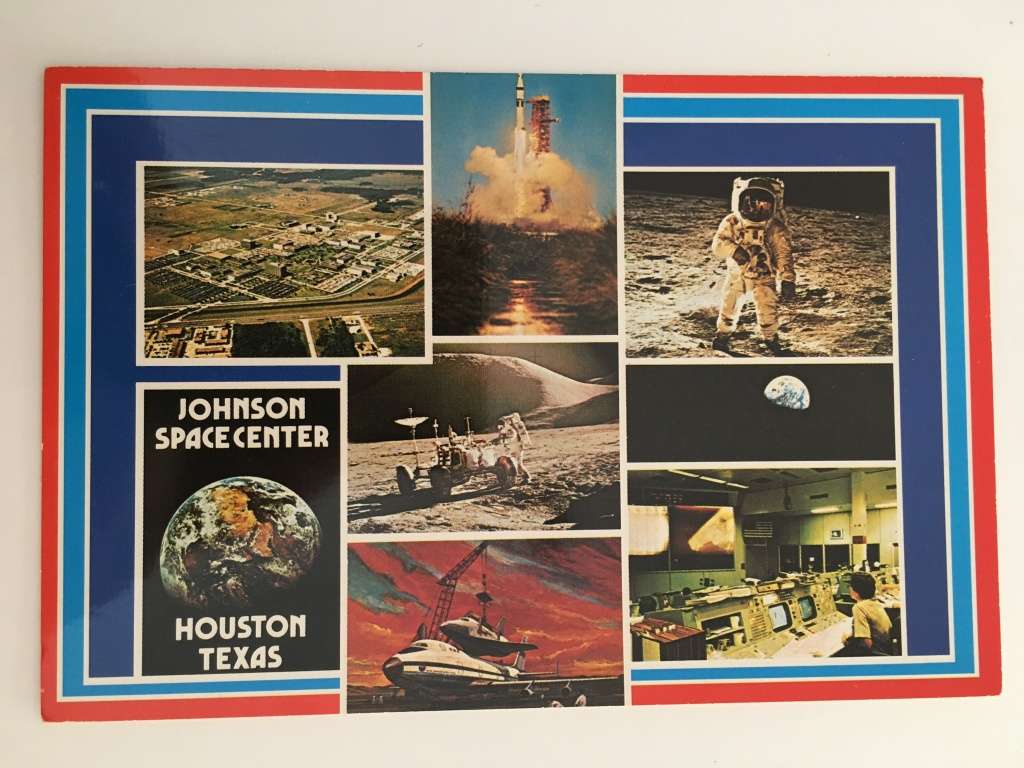 VINTAGE POST CARD - JOHNSON SPACE CENTER
