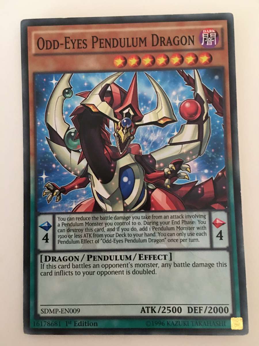 YU-GI-OH TRADING CARD - ODD-EYES PENDULUM DRAGON