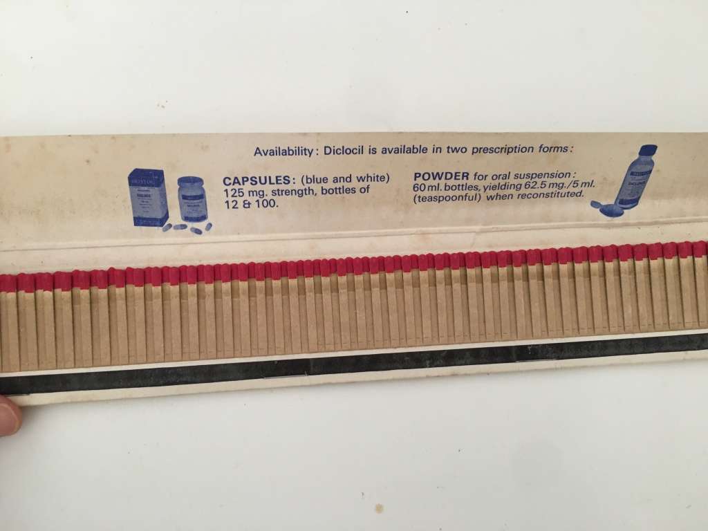 VINTAGE SOUVENIR MATCHBOOK  MEDICAL - LONGER THAN A RULER
