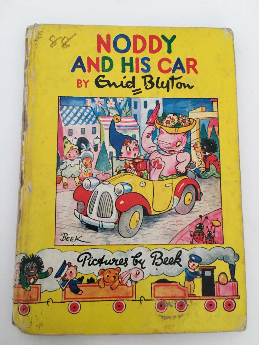 VINTAGE NODDY AND HIS CAR - BOOK NO. 3 - 1951 HARD COVER