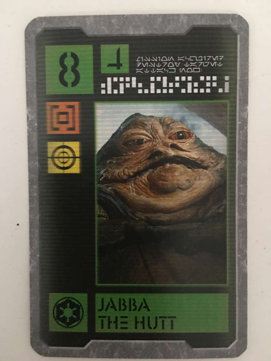 VINTAGE LUCASFILM  STAR WARS CARD - ORIGINAL STAR WARS ACTORS - JABBA THE HUTT