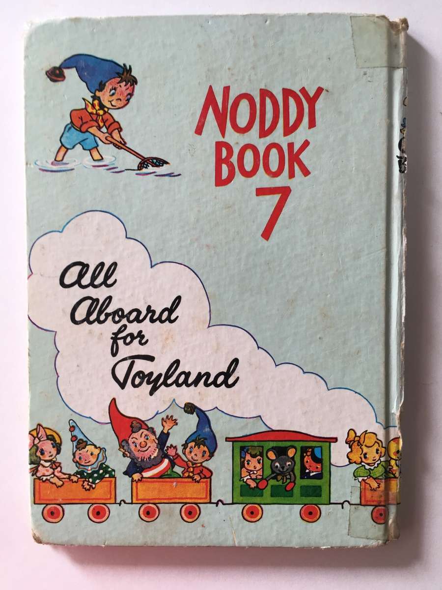 LOVELY VINTAGE HARD COVER NODDY BOOK NO. 7 - NODDY AT THE SEASIDE - 1953