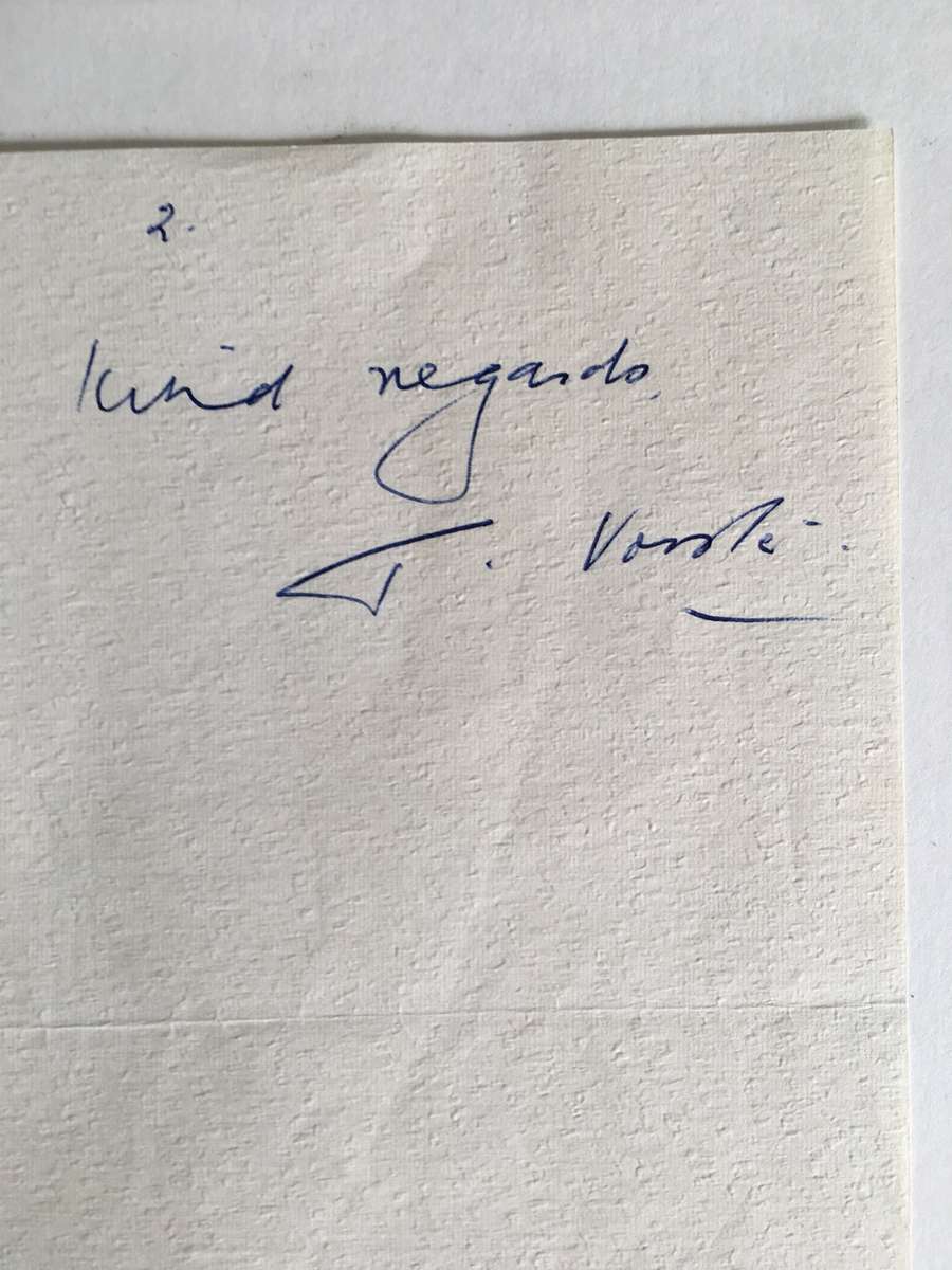 LOVELY LETTER  FROM FORMER PRESIDENT WIFE MRS TINI VORSTER  - 1980