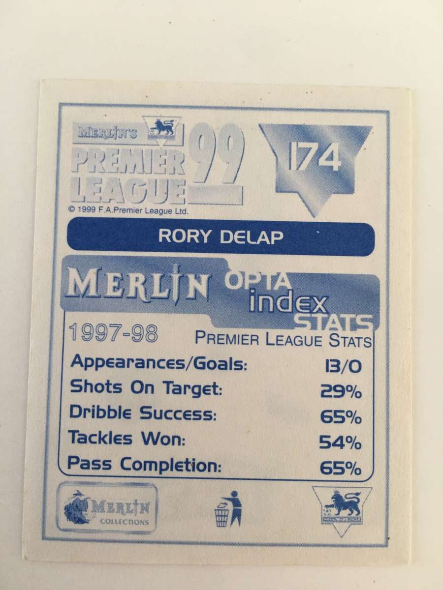 SOCCER MERLIN STICKER  NO. 174