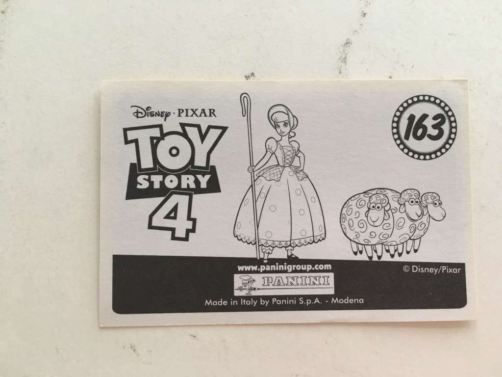 PANINI - DISNEY PIXAR TOY STORY 4 COLLECTOR STICKER -NO 163