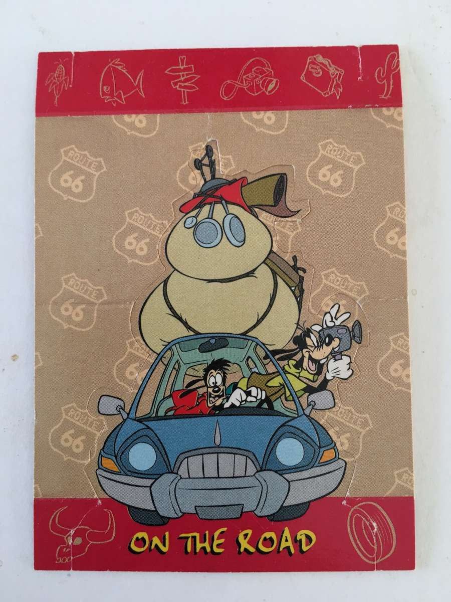 PANINI KFC TRADING CARD   A GOOFY MOVIE  NO. 4 - ON THE ROAD