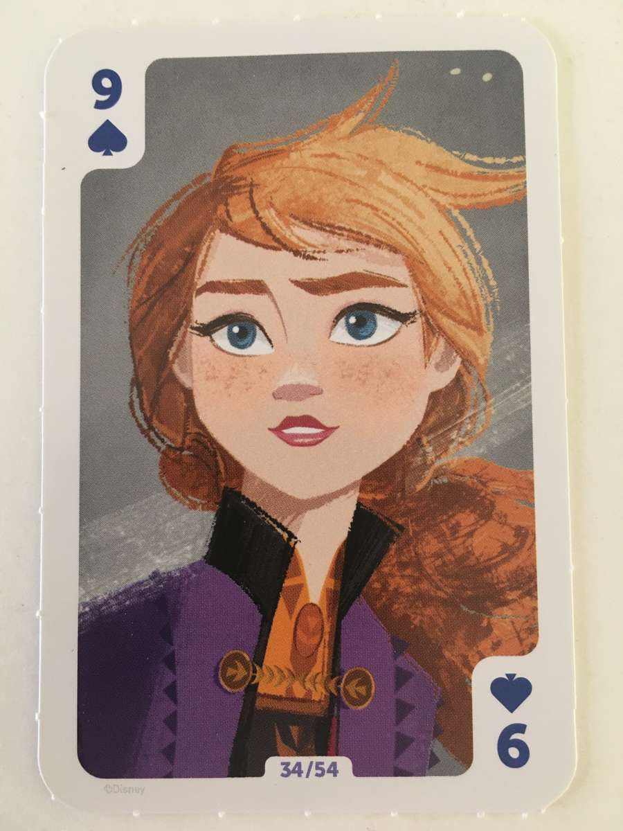LOVELY DISCHEM DISNEY'S FROZEN II - TRADING CARD / PLAYING CARD - NO. 34 OF 54