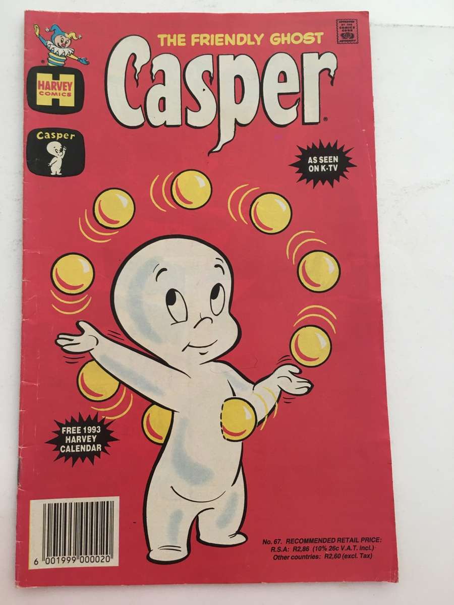 HARVEY COMICS - CASPER THE FRIENDLY GHOST - A SOUTH AFRICAN COMIC - NO. 67 - 1992