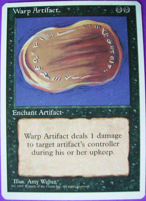 Magic the Gathering Warp Artifact bid per card (Rare)
