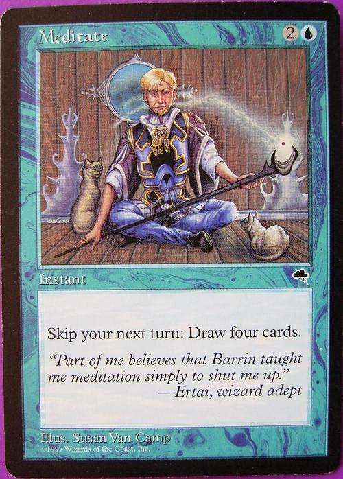 Magic the Gathering Meditate bid per card (Rare)