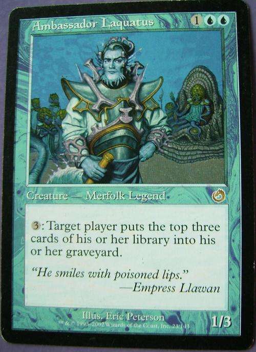 Magic the Gathering Ambassador Laquatus bid per card (Rare)