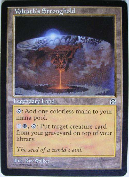 Volrath's Stronghold bid per card