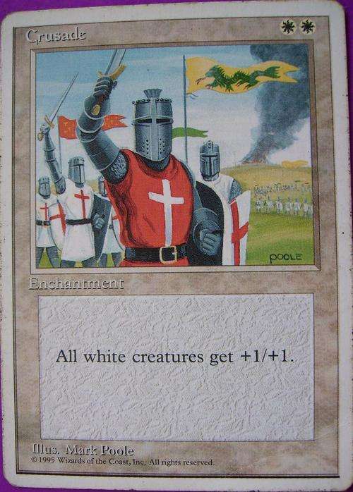 Magic the Gathering Crusade bid per card (Rare)