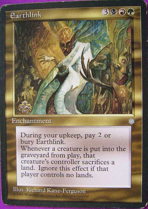 Magic the Gathering Earthlink bid per card (Rare)