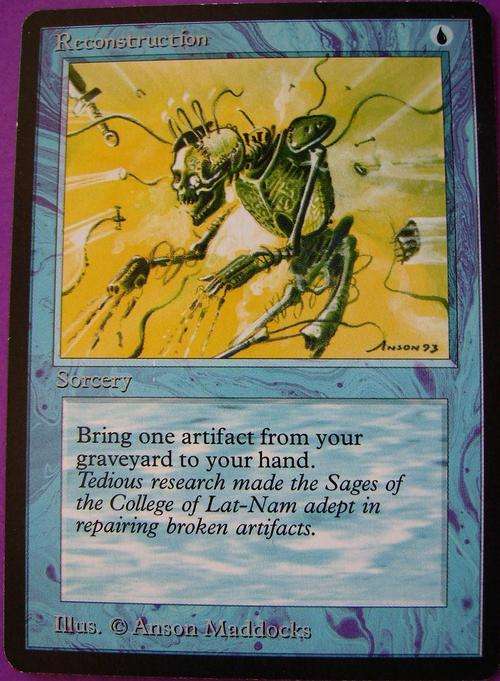 Magic the Gathering Reconstruction bid per card (Rare)