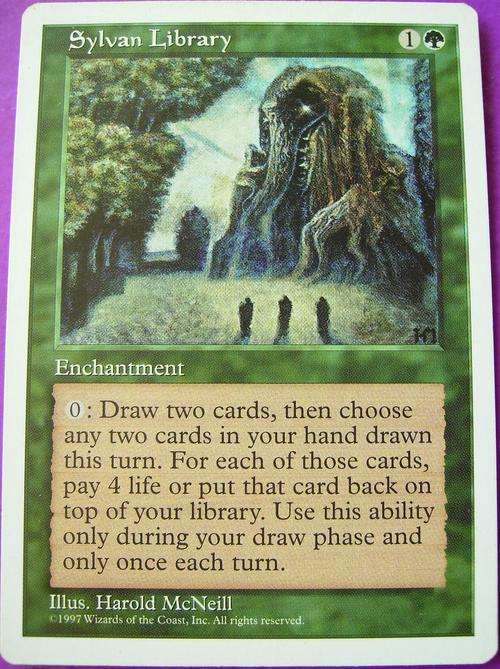 Sylvan Library bid per card
