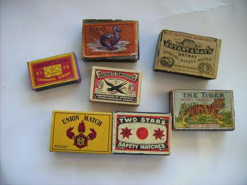 Old Matchboxes (some wooden) 100x