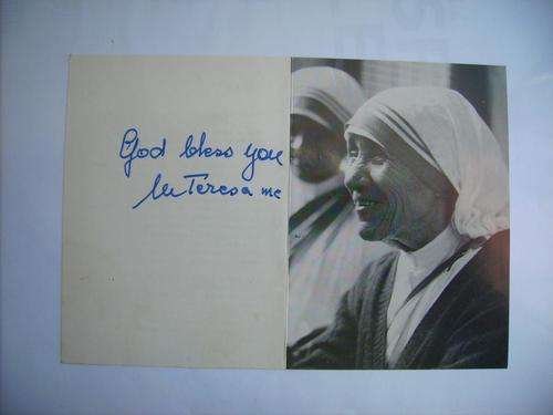 Mother Theresa (original signed)