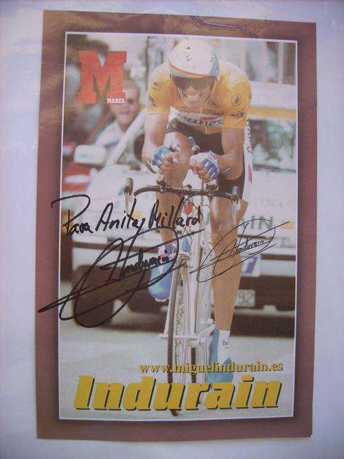 Autograph Miguel Indurain (original signed)