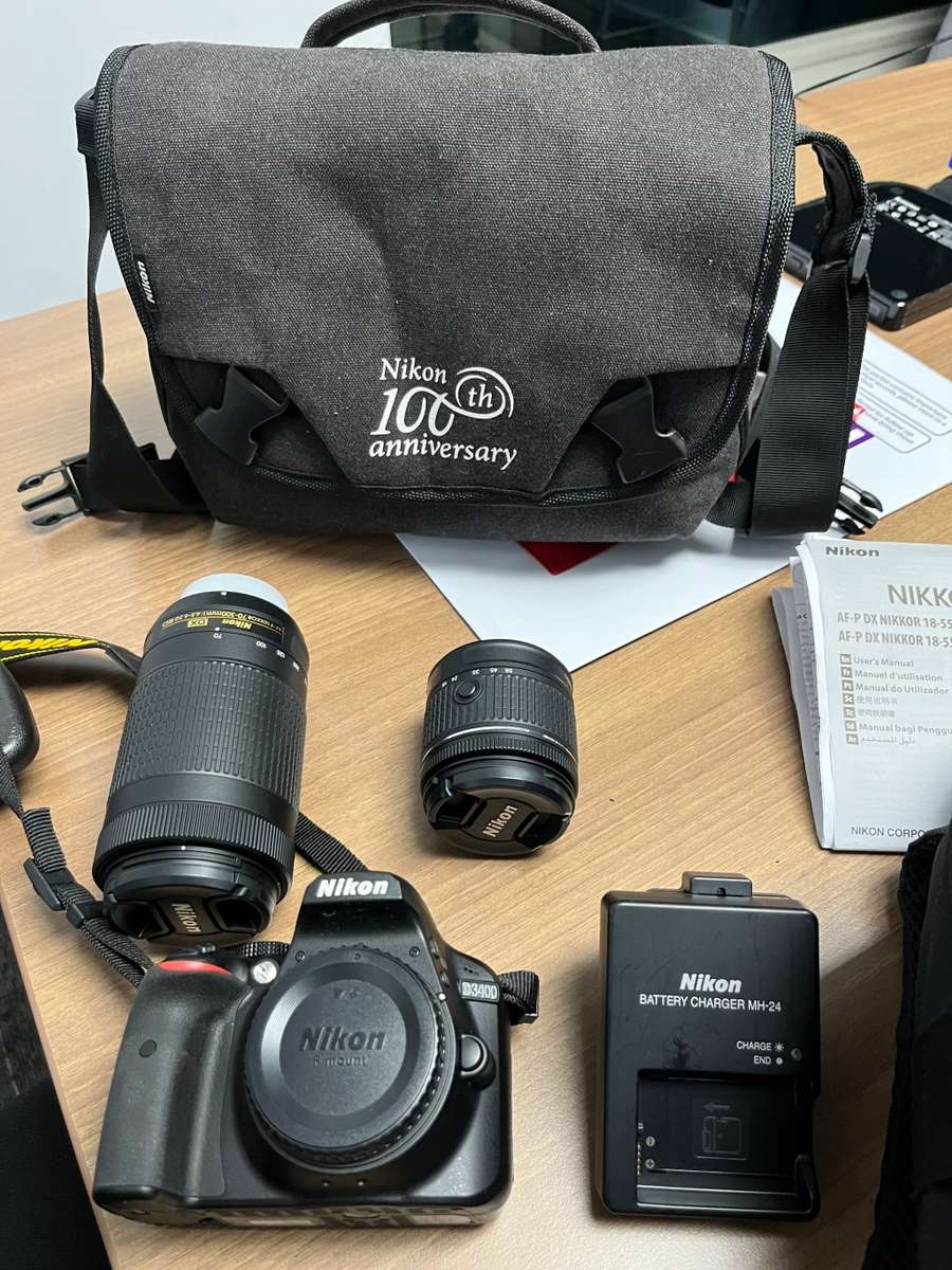 Nikon D3400 DSLR 24.4MP Twin Lens Value Bundle