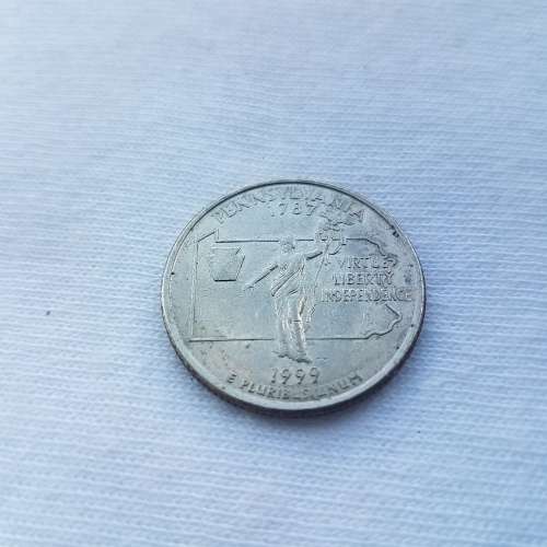 1999 Pennsylvania Great States Quarter Dollar Coin
