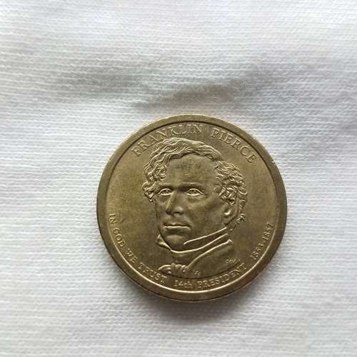 USA $1 Presidential Coin - 14th President Franklin Pierce