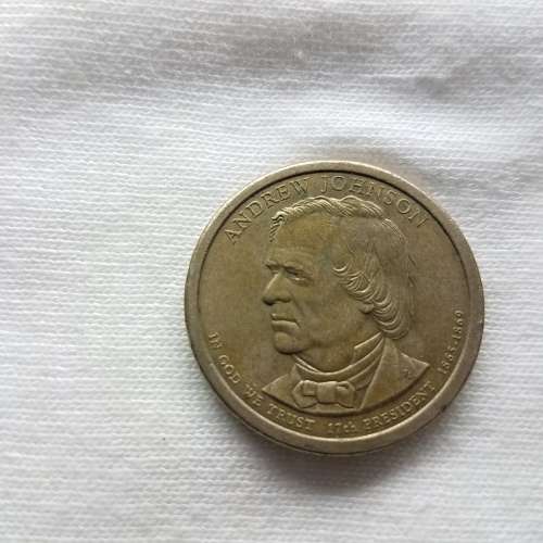 USA $1 Presidential Coin - 17th President Andrew Johnson
