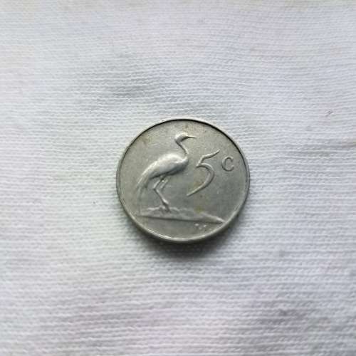 1966 English 5c Coin