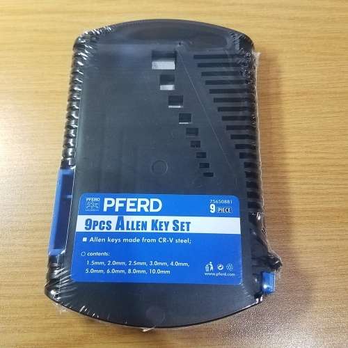 Pferd 9pcs Allen Key Set 1.5mm - 10.0mm CR-V Steel